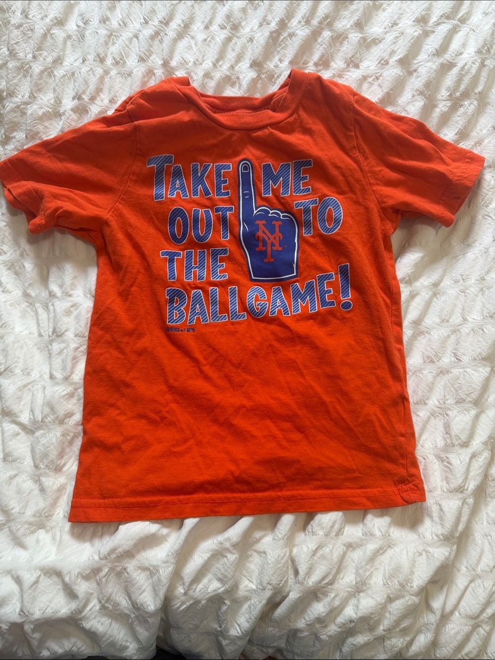 MLB Orange & Blue 'Take Me Out to the Ballgame' Kids Tee